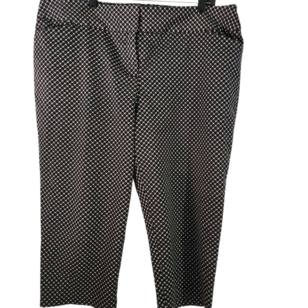 Worthington Black and White Patterned Capris